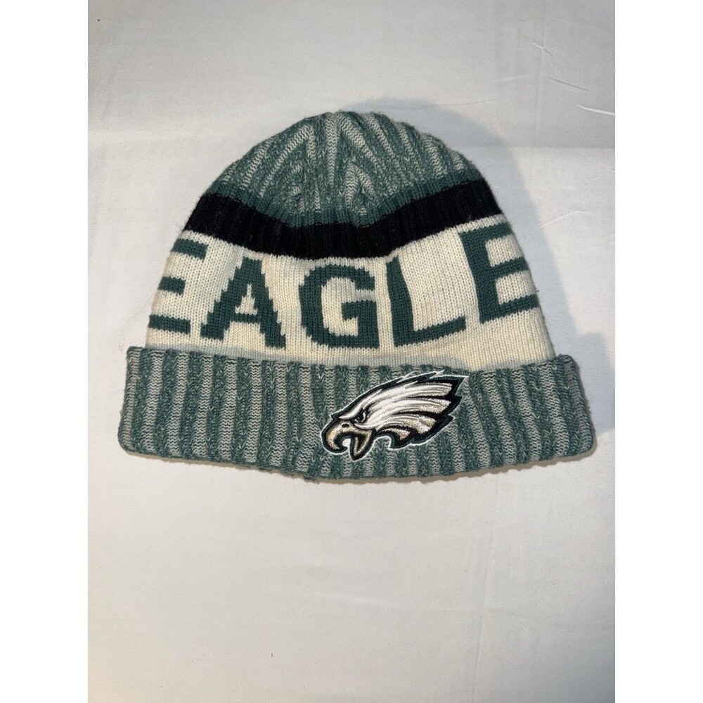Philadelphia Eagles New Era NFL Knit Beanie Cuffed Green White Adult